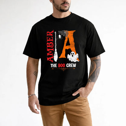 The Boo Crew Halloween With Your Name Shirt AMBER M1-23