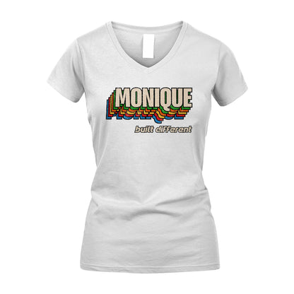 Your Name Built Different Retro Shirt MONIQUE M1-26
