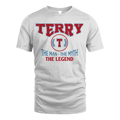 The Man The Myth The Legend Jet Style Shirt TERRY M1-9