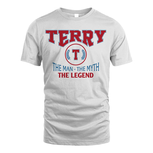 The Man The Myth The Legend Jet Style Shirt TERRY M1-9