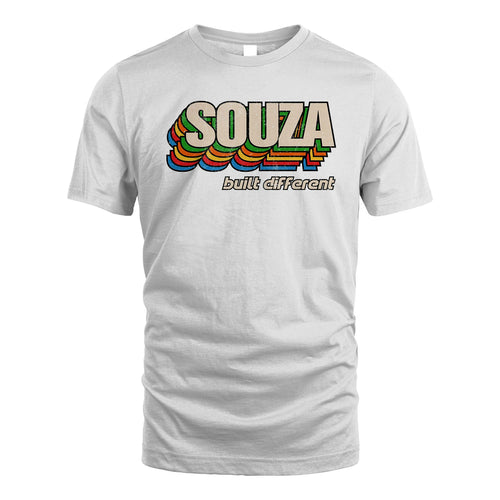 Your Name Built Different Retro Shirt SOUZA M1-26