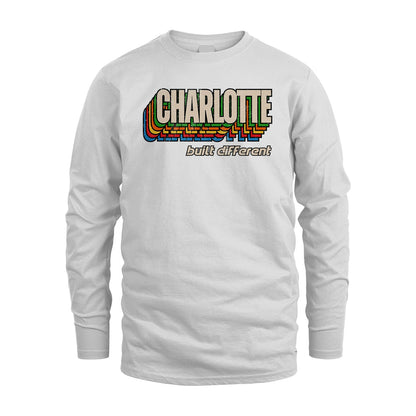 Your Name Built Different Retro Shirt CHARLOTTE M1-26