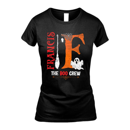 The Boo Crew Halloween With Your Name Shirt FRANCIS M1-23