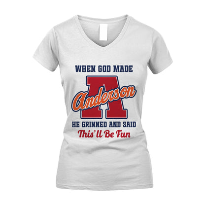 God Made Your Name Custom Shirt ANDERSON M1-16