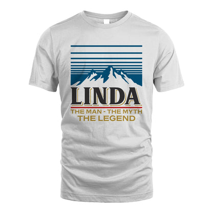 The Man The Myth The Legend Vintage Mountain Shirt LINDA M1-19