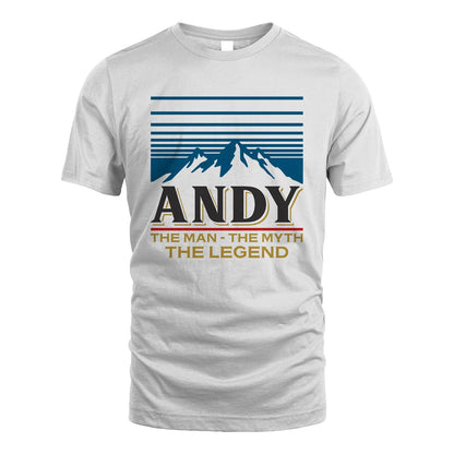 The Man The Myth The Legend Vintage Mountain Shirt ANDY M1-19