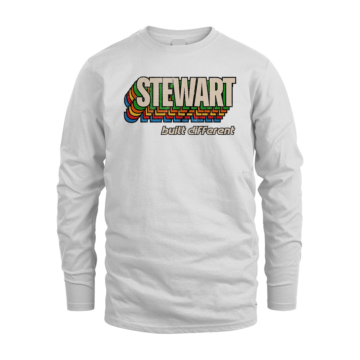 Your Name Built Different Retro Shirt STEWART M1-26