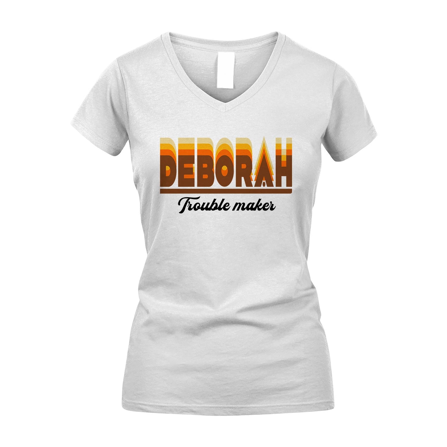 Your Name Trouble Maker Funny Shirt DEBORAH M1-34