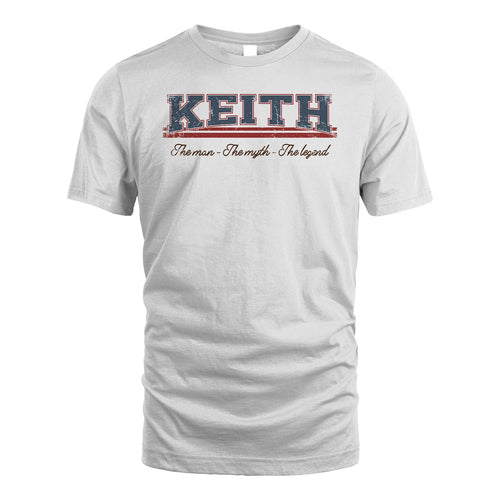 The Man The Myth The Legend Vintage Shirt KEITH M1-6