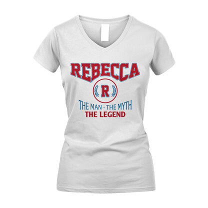 The Man The Myth The Legend Jet Style Shirt REBECCA M1-9
