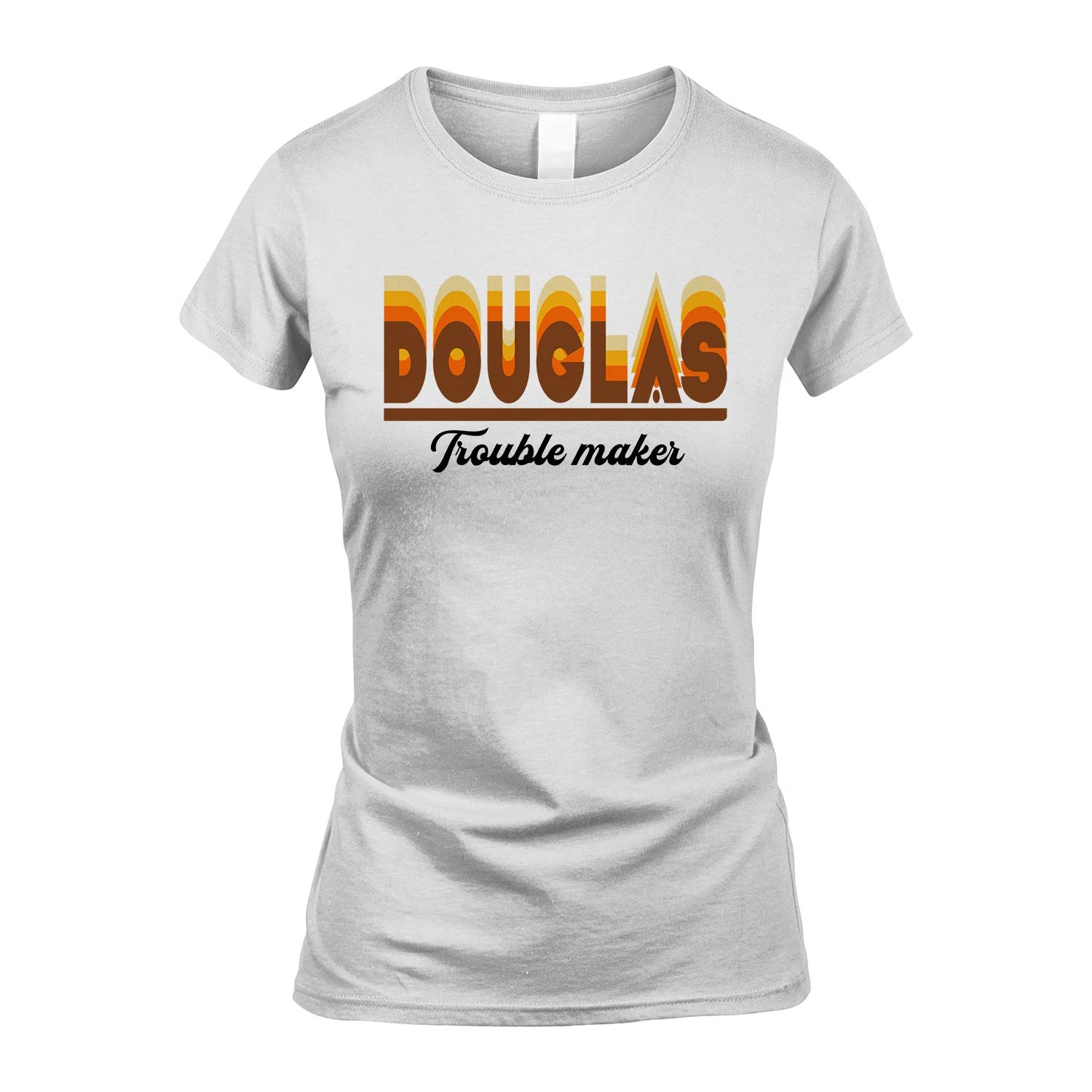 Your Name Trouble Maker Funny Shirt DOUGLAS M1-34