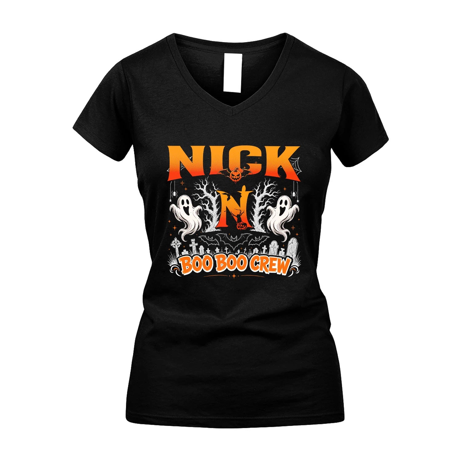 Boo Boo Crew Halloween Custom Name Shirt NICK M1-28