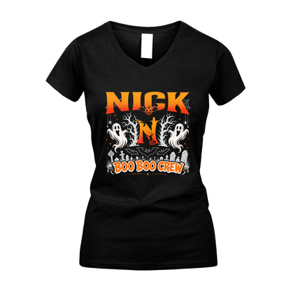 Boo Boo Crew Halloween Custom Name Shirt NICK M1-28