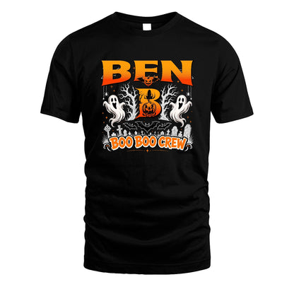Boo Boo Crew Halloween Custom Name Shirt BEN M1-28