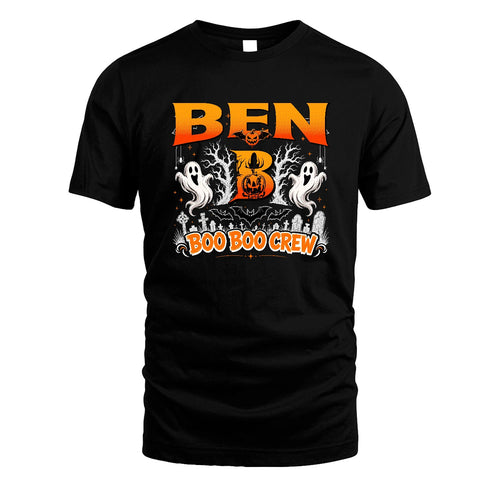 Boo Boo Crew Halloween Custom Name Shirt BEN M1-28
