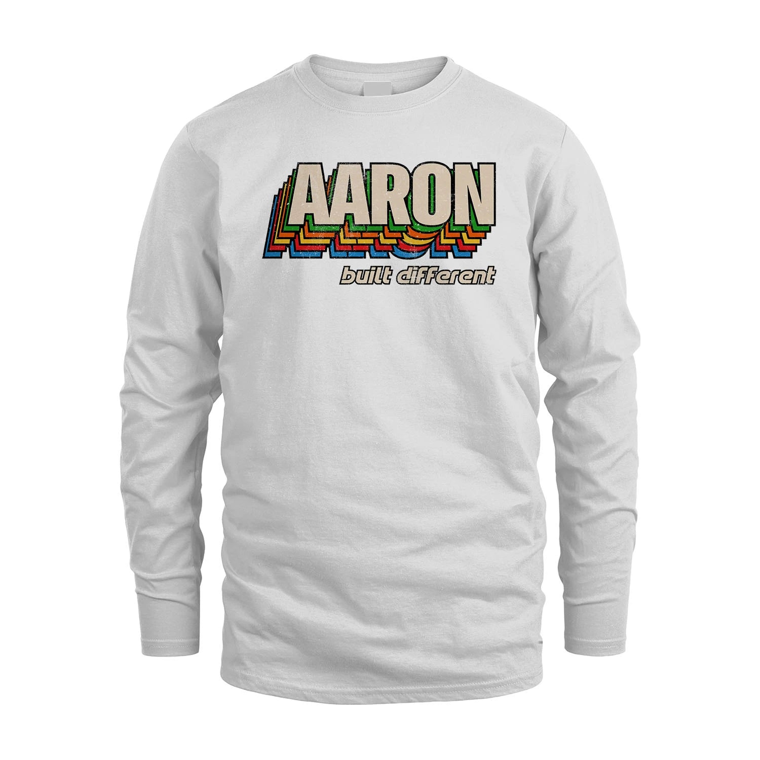 Your Name Built Different Retro Shirt AARON M1-26