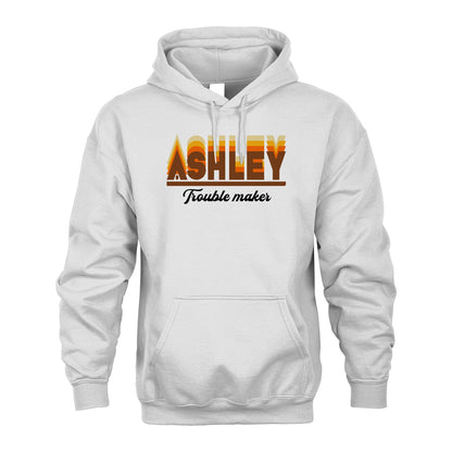 Your Name Trouble Maker Funny Shirt ASHLEY M1-34