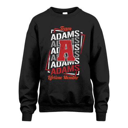 Team Your Name Lifetime Member Sporty Shirt ADAMS M1-25