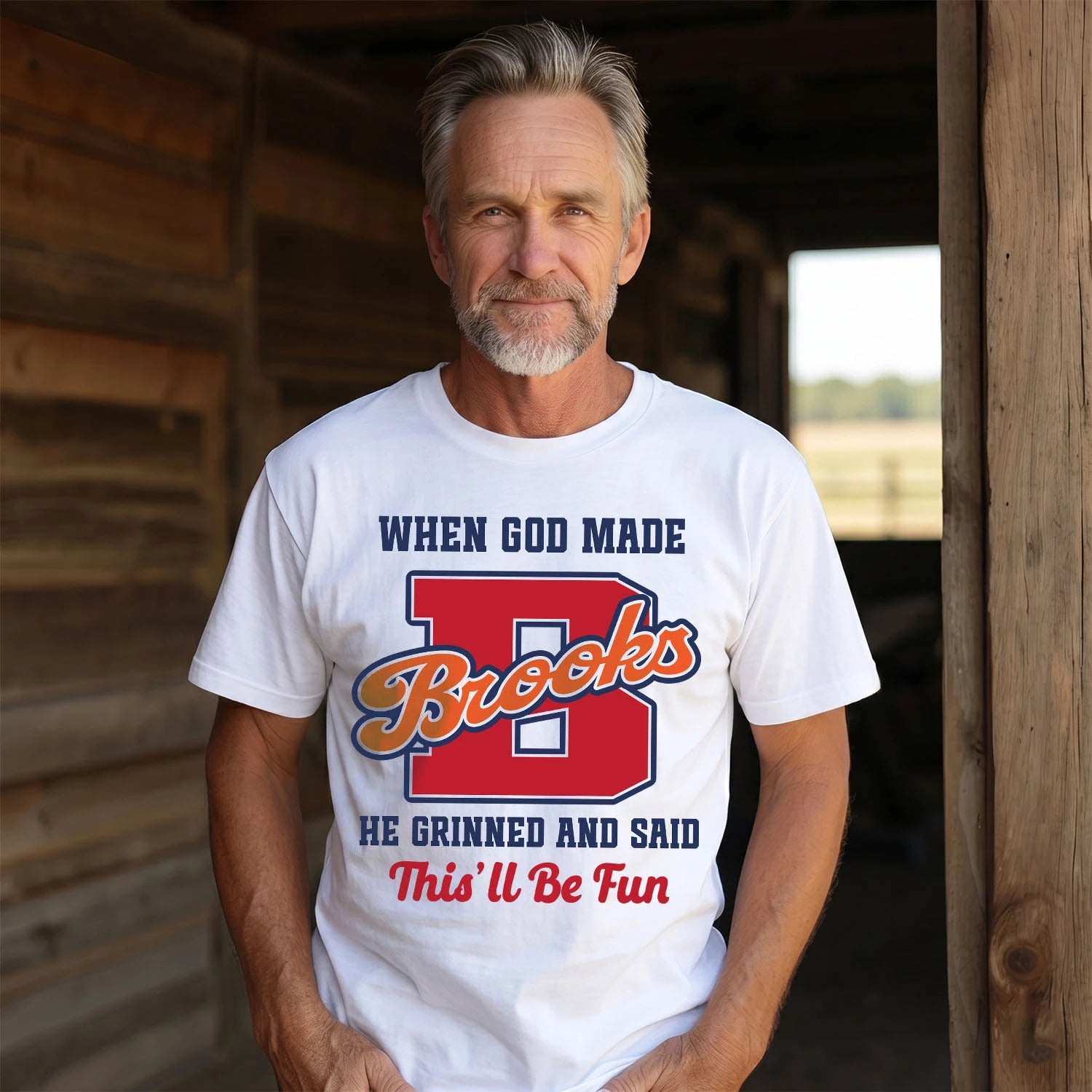 God Made Your Name Custom Shirt BROOKS M1-16