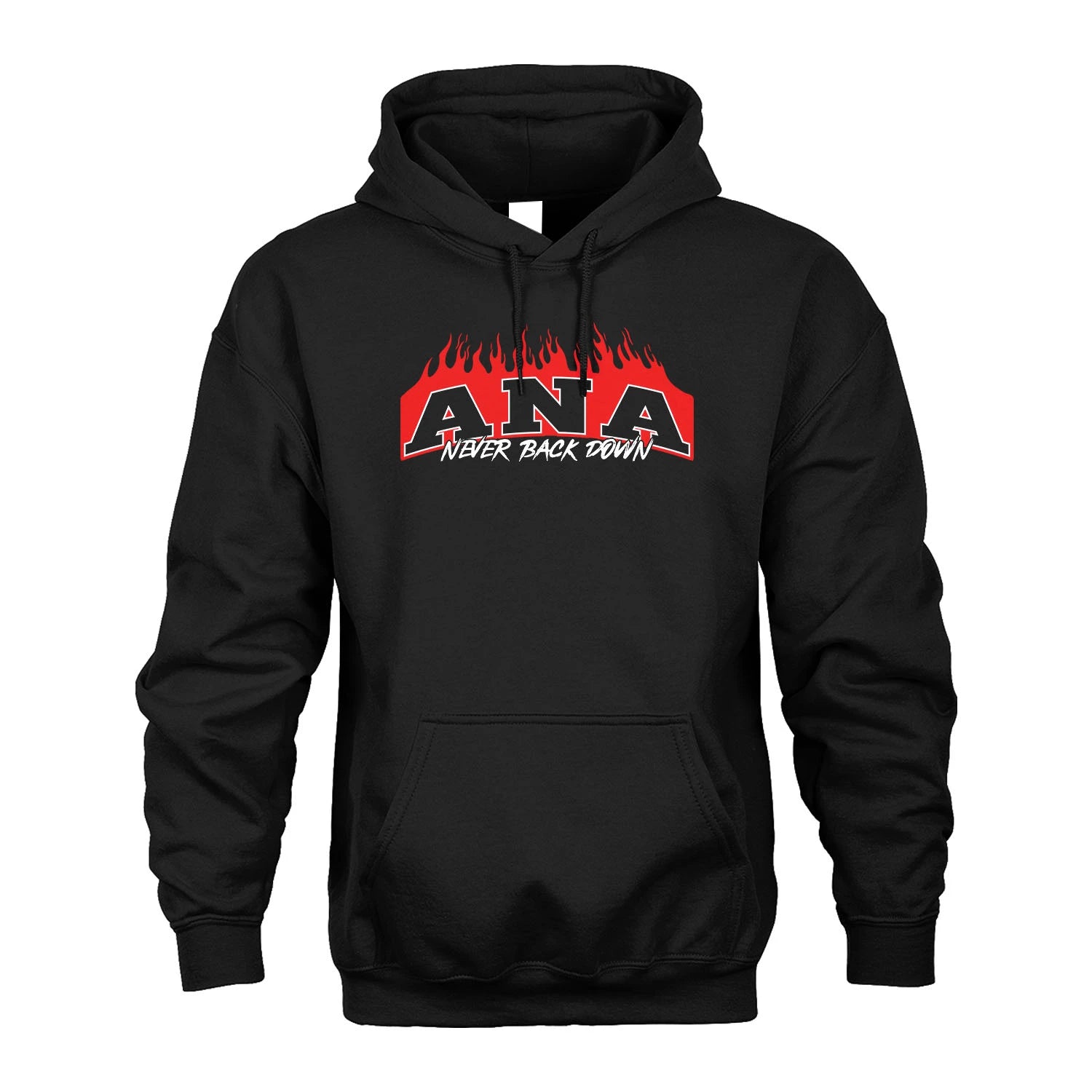 Never Back Down Your Name With Fire Shirt ANA M1-37