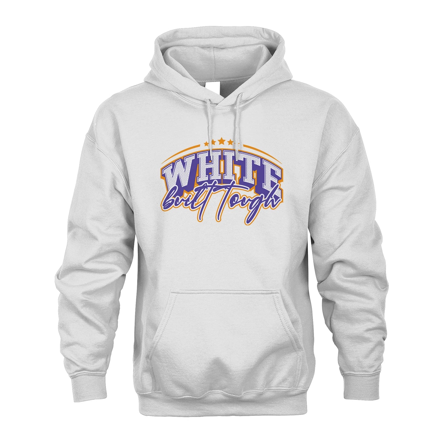 Built Tough Custom Name Shirt WHITE M1-40