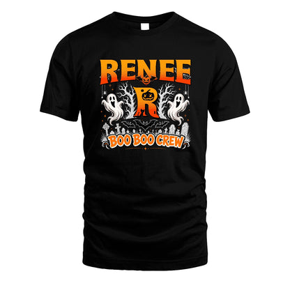 Boo Boo Crew Halloween Custom Name Shirt RENEE M1-28