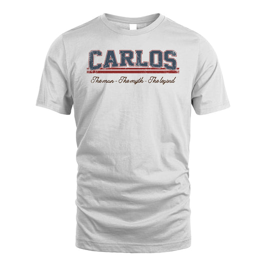 The Man The Myth The Legend Vintage Shirt CARLOS M1-6