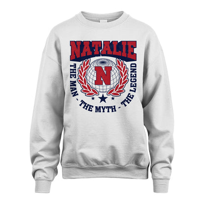 The Man The Myth The Legend Logo Shirt NATALIE M1-30