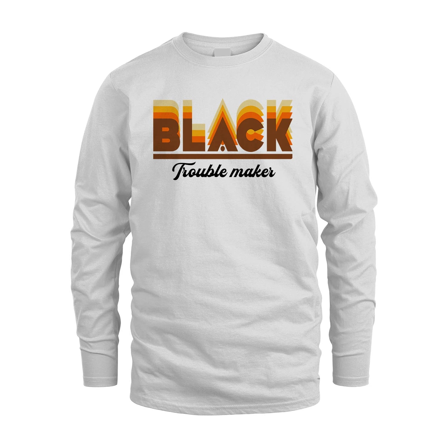 Your Name Trouble Maker Funny Shirt BLACK M1-34
