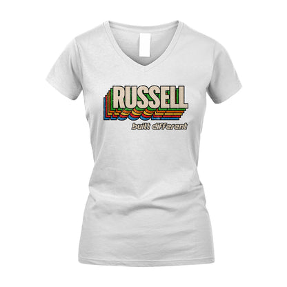 Your Name Built Different Retro Shirt RUSSELL M1-26
