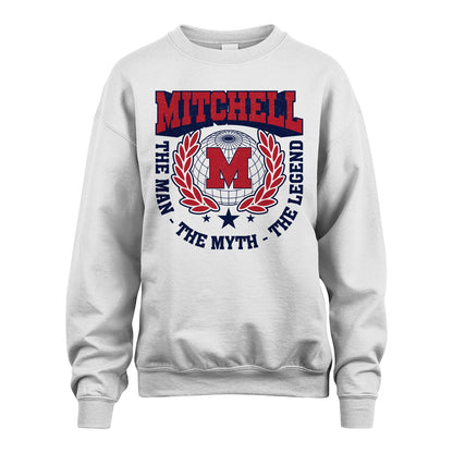 The Man The Myth The Legend Logo Shirt MITCHELL M1-30