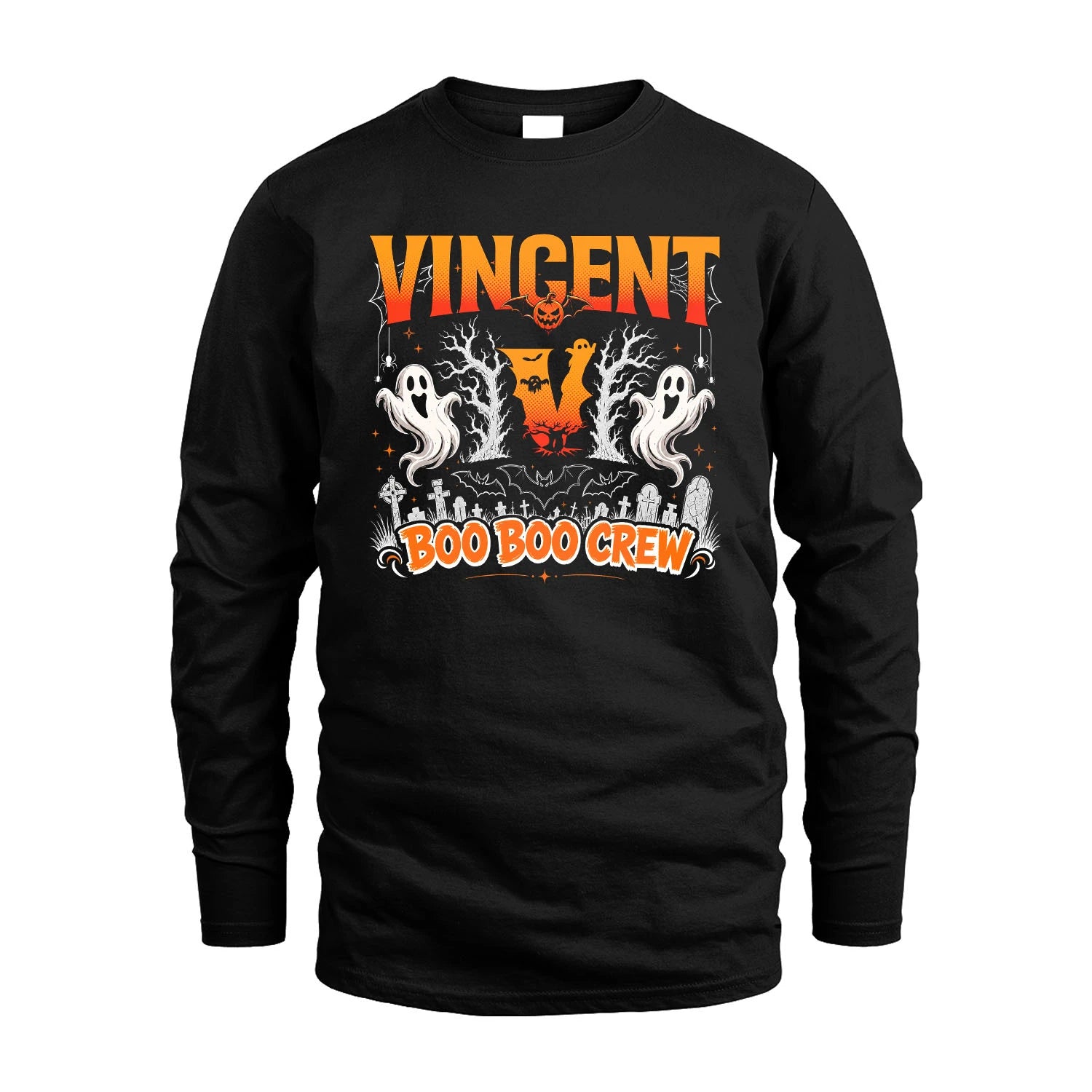 Boo Boo Crew Halloween Custom Name Shirt VINCENT M1-28