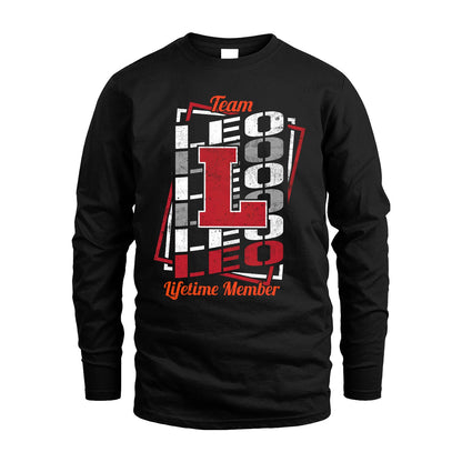 Team Your Name Lifetime Member Sporty Shirt LEO M1-25