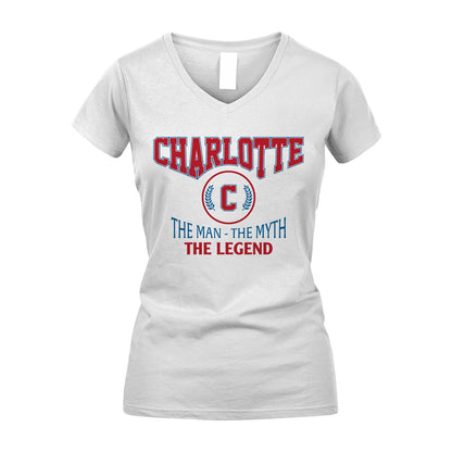 The Man The Myth The Legend Jet Style Shirt CHARLOTTE M1-9