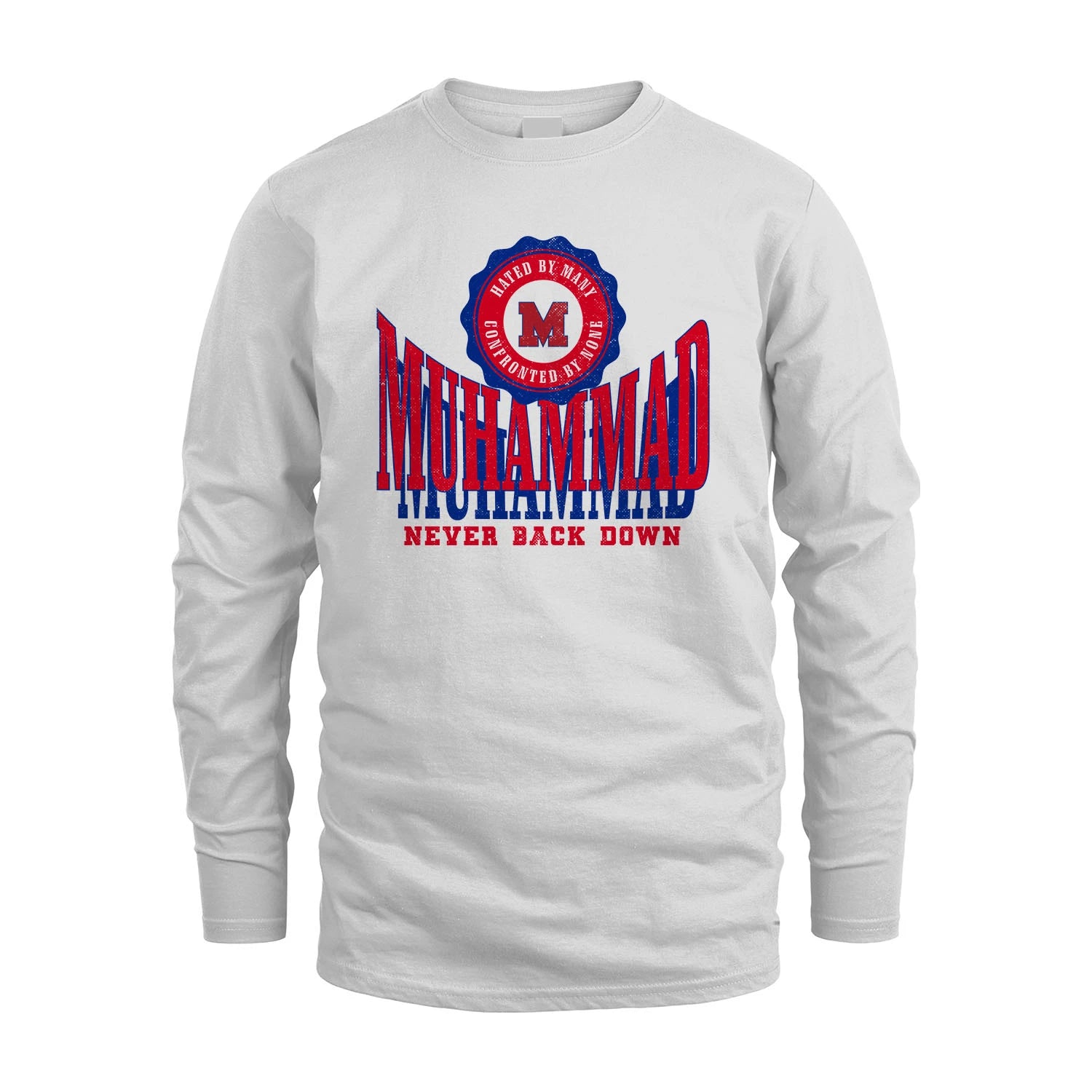 Your Name Never Back Down Shirt MUHAMMAD M1-33
