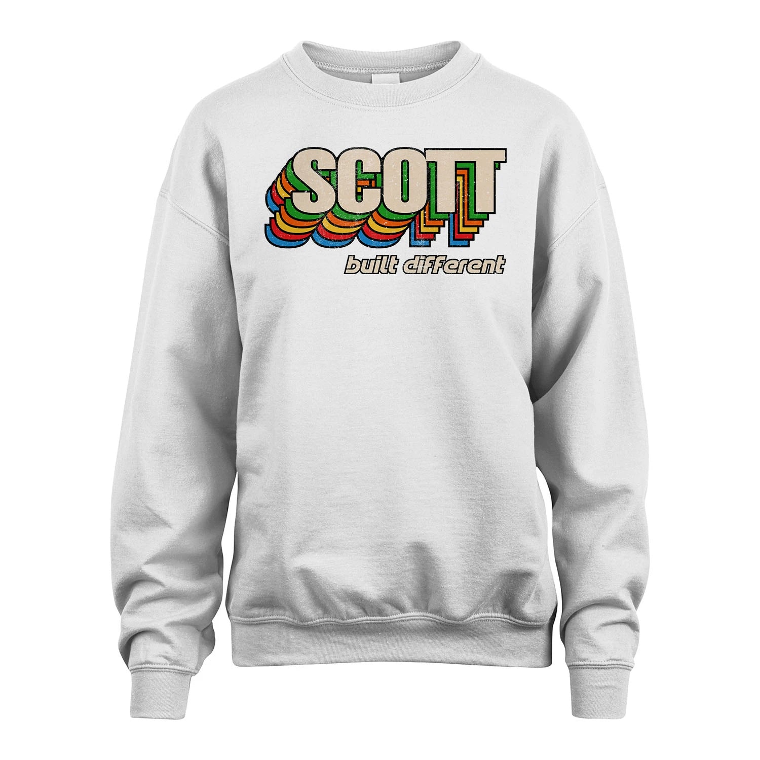 Your Name Built Different Retro Shirt SCOTT M1-26