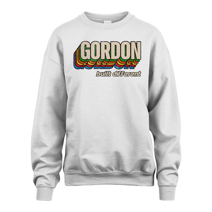 Your Name Built Different Retro Shirt GORDON M1-26