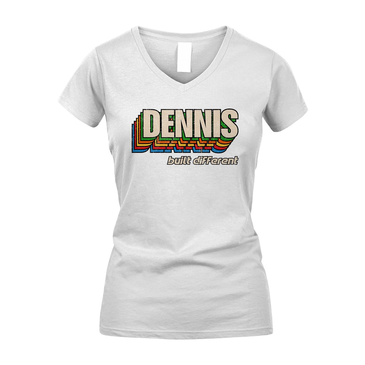 Your Name Built Different Retro Shirt DENNIS M1-26