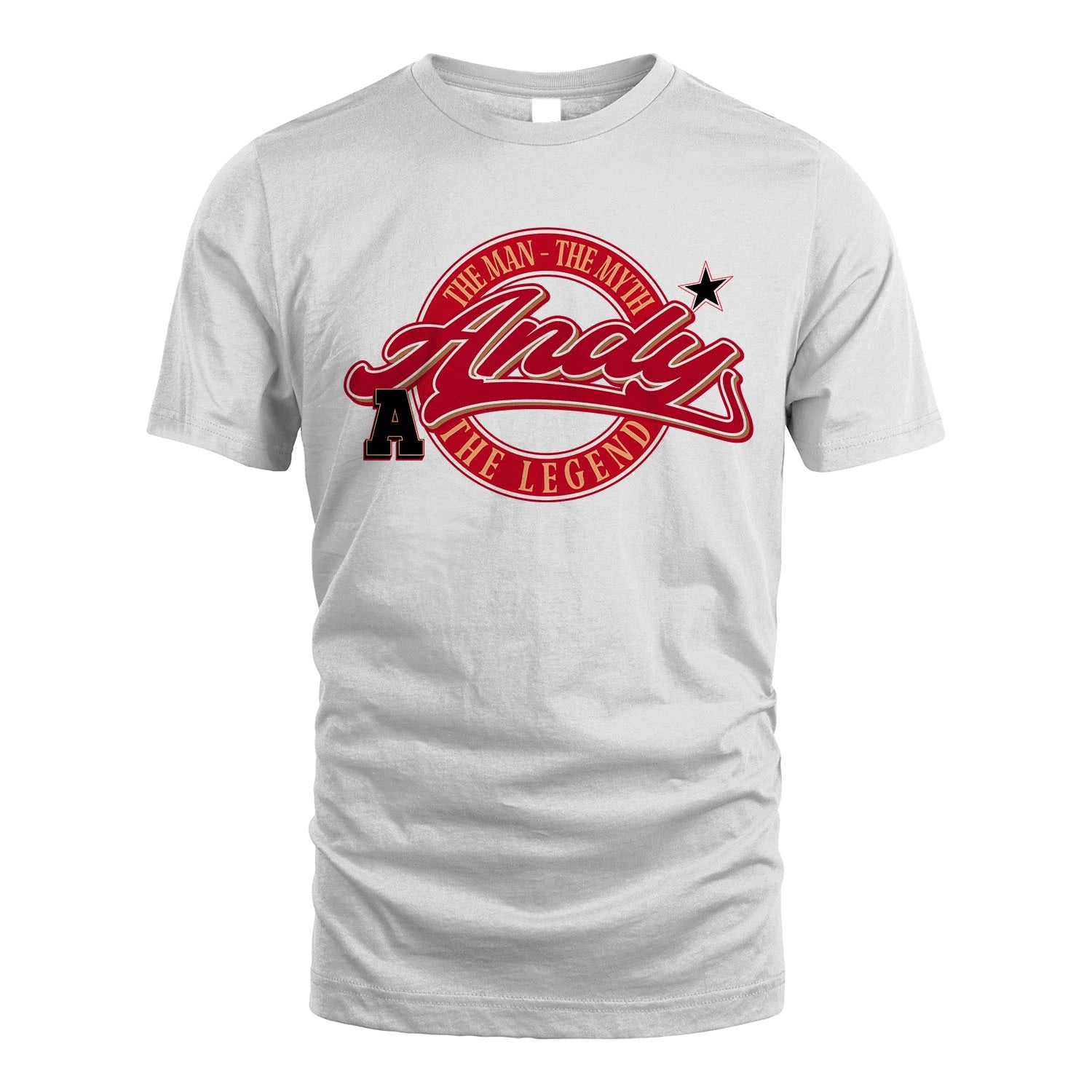 The Man The Myth The Legend Sporty Shirt ANDY M1-14