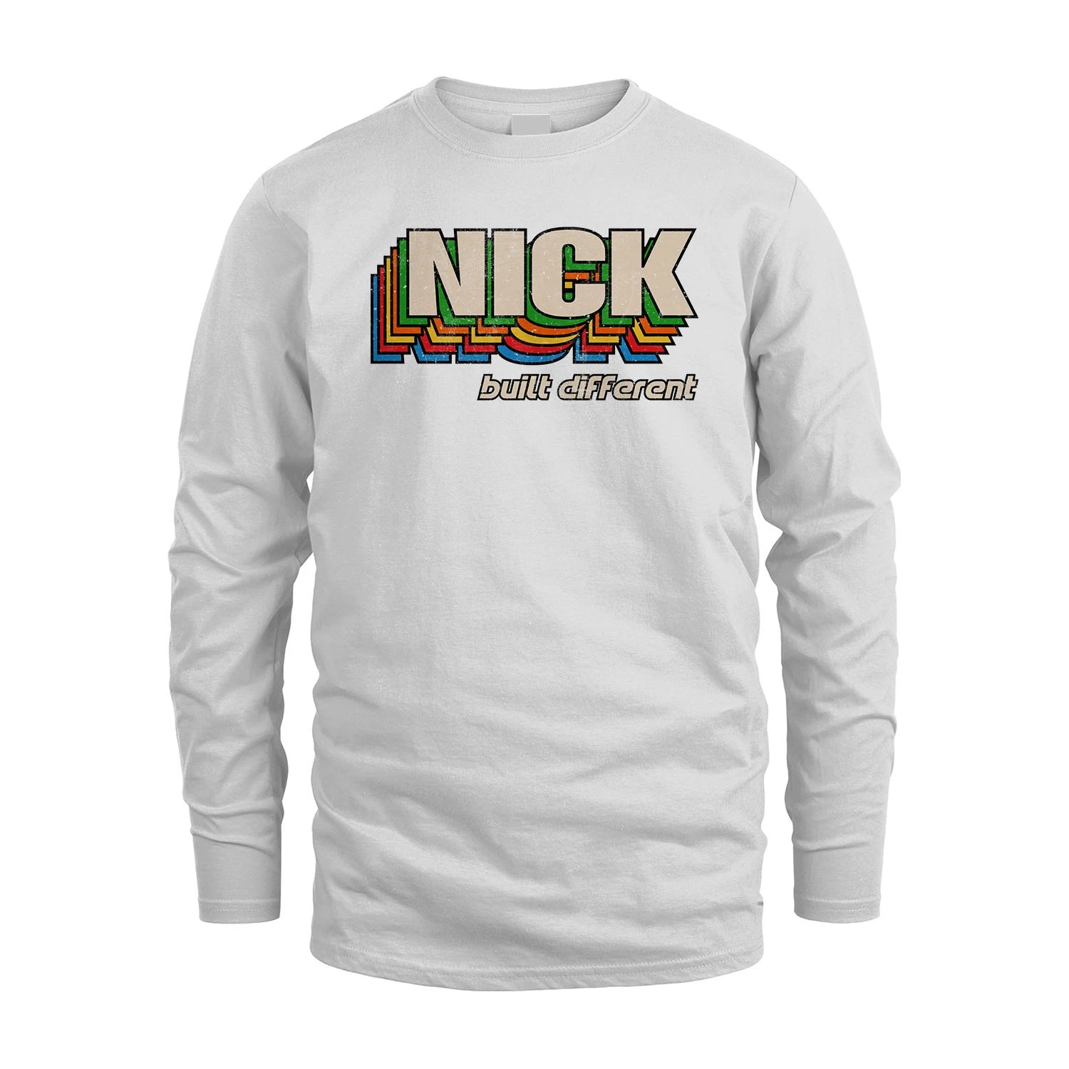 Your Name Built Different Retro Shirt NICK M1-26