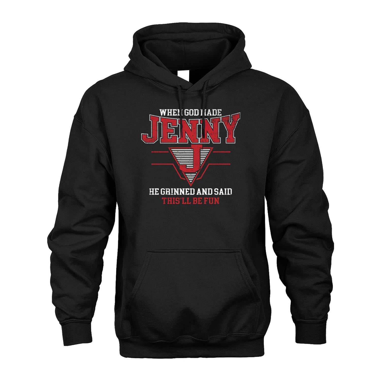 When God Made Your Name He Grinned And Said This'll Be Fun Baseball Shirt JENNY M1-29