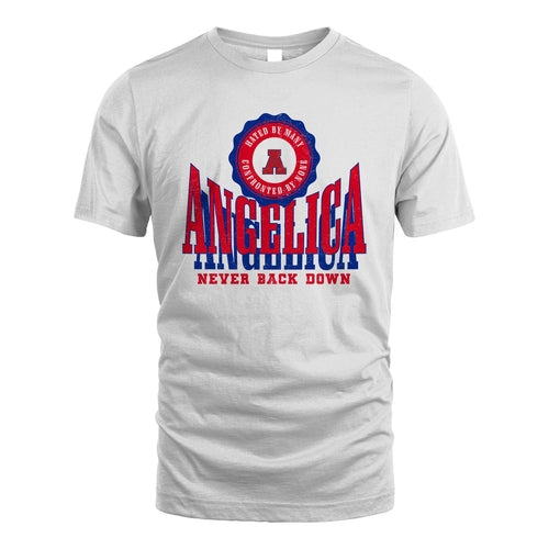 Your Name Never Back Down Shirt ANGELICA M1-33