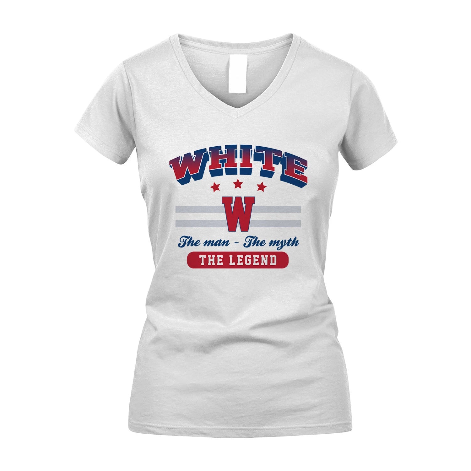 The Man The Myth The Legend With Your Name Shirt WHITE M1-35