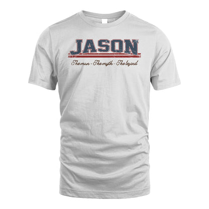 The Man The Myth The Legend Vintage Shirt JASON M1-6