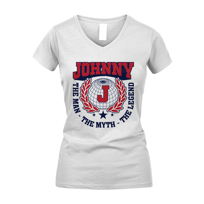 The Man The Myth The Legend Logo Shirt JOHNNY M1-30