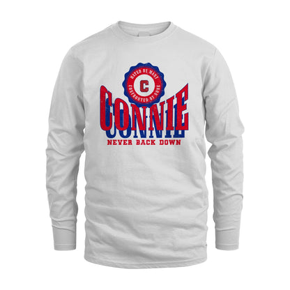 Your Name Never Back Down Shirt CONNIE M1-33