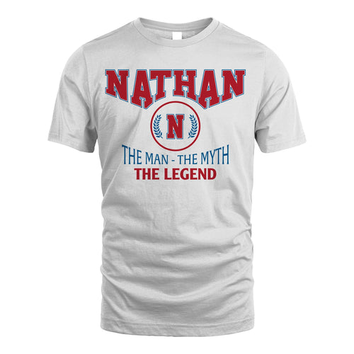 The Man The Myth The Legend Jet Style Shirt NATHAN M1-9