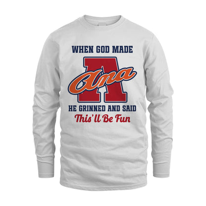 God Made Your Name Custom Shirt ANA M1-16