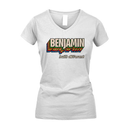 Your Name Built Different Retro Shirt BENJAMIN M1-26
