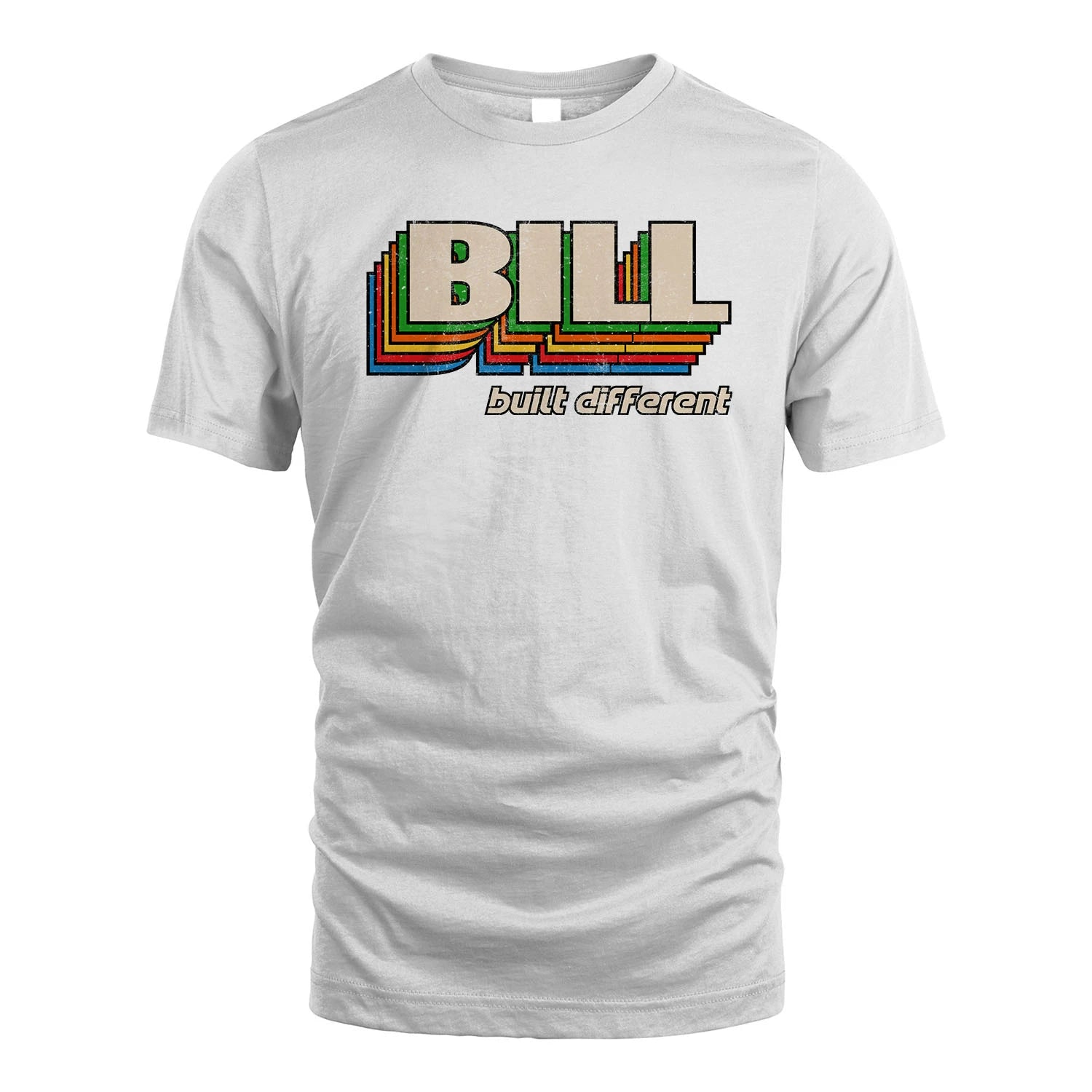 Your Name Built Different Retro Shirt BILL M1-26